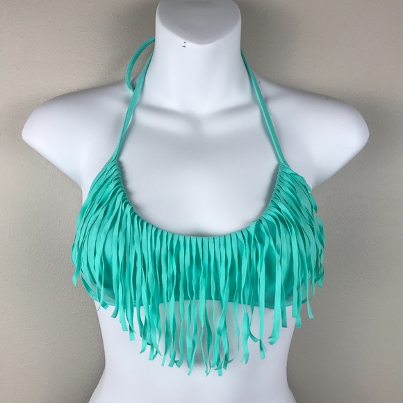 Victoria's Secret Fringe Halter Bikini Top - Size Small - Picture 1 of 6
